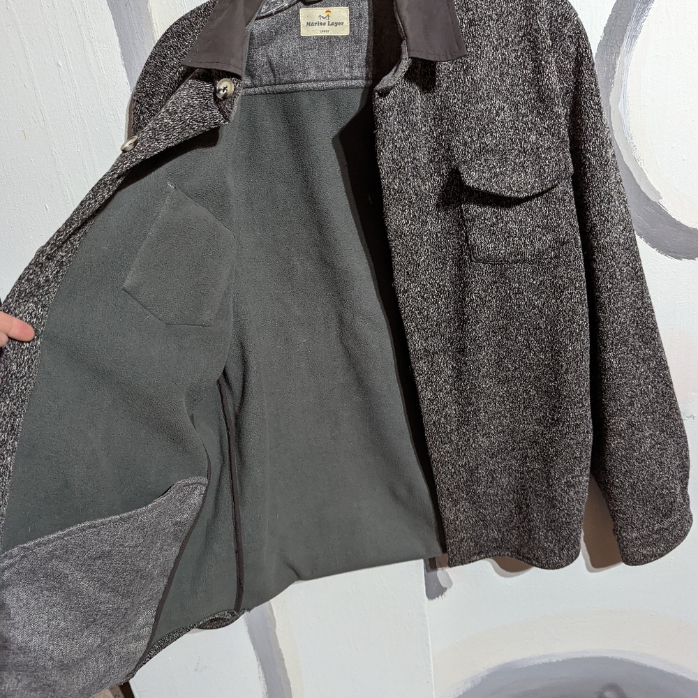 Euc Marine Layer Button Down Jacket / Shacket Men… - image 8